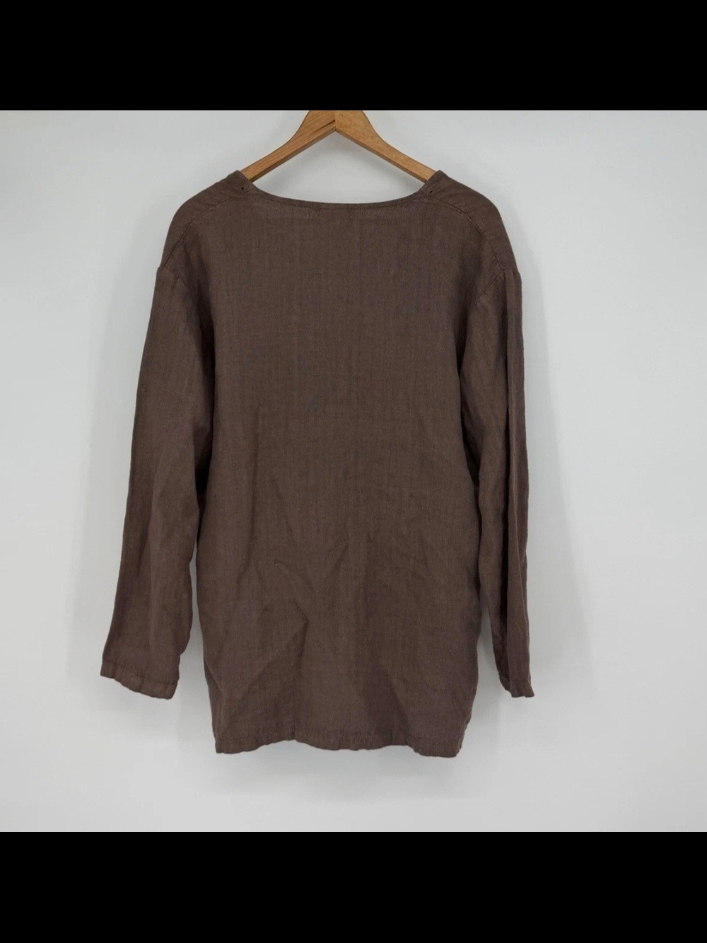Hot Cotton Brown Linen Top